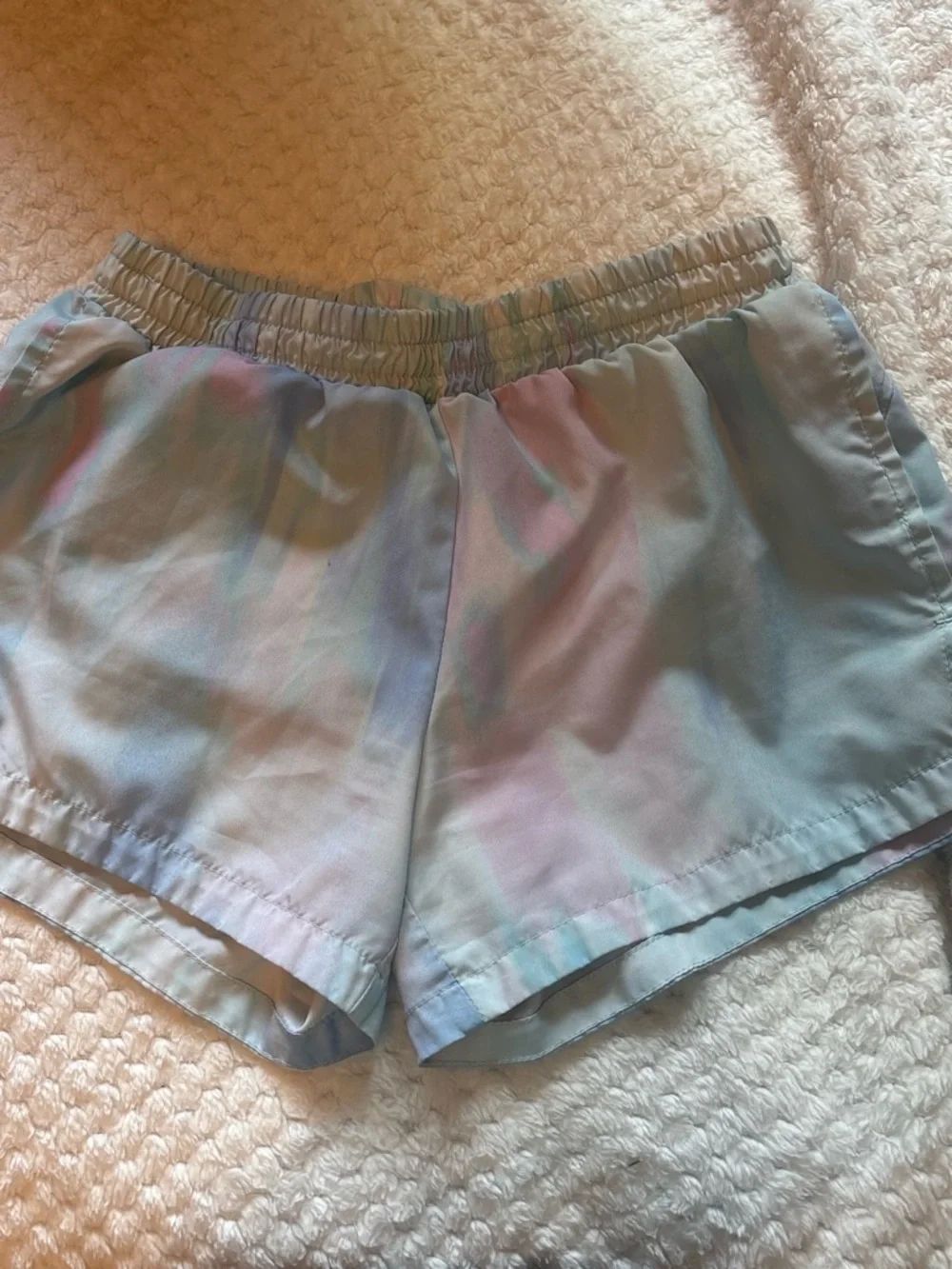 Old Navy Pastel Tie-Dye Shorts in Blue and Pink